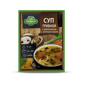 Mushroom soup w/ vermicelli and green onion 70 g