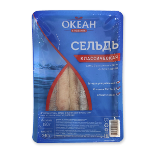 Herring fillet without skin in oil "Classic" 240g
