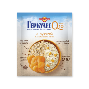 Instant Otameal "Herkules" Q10 - Dry apricot and flexi seeds 35g
